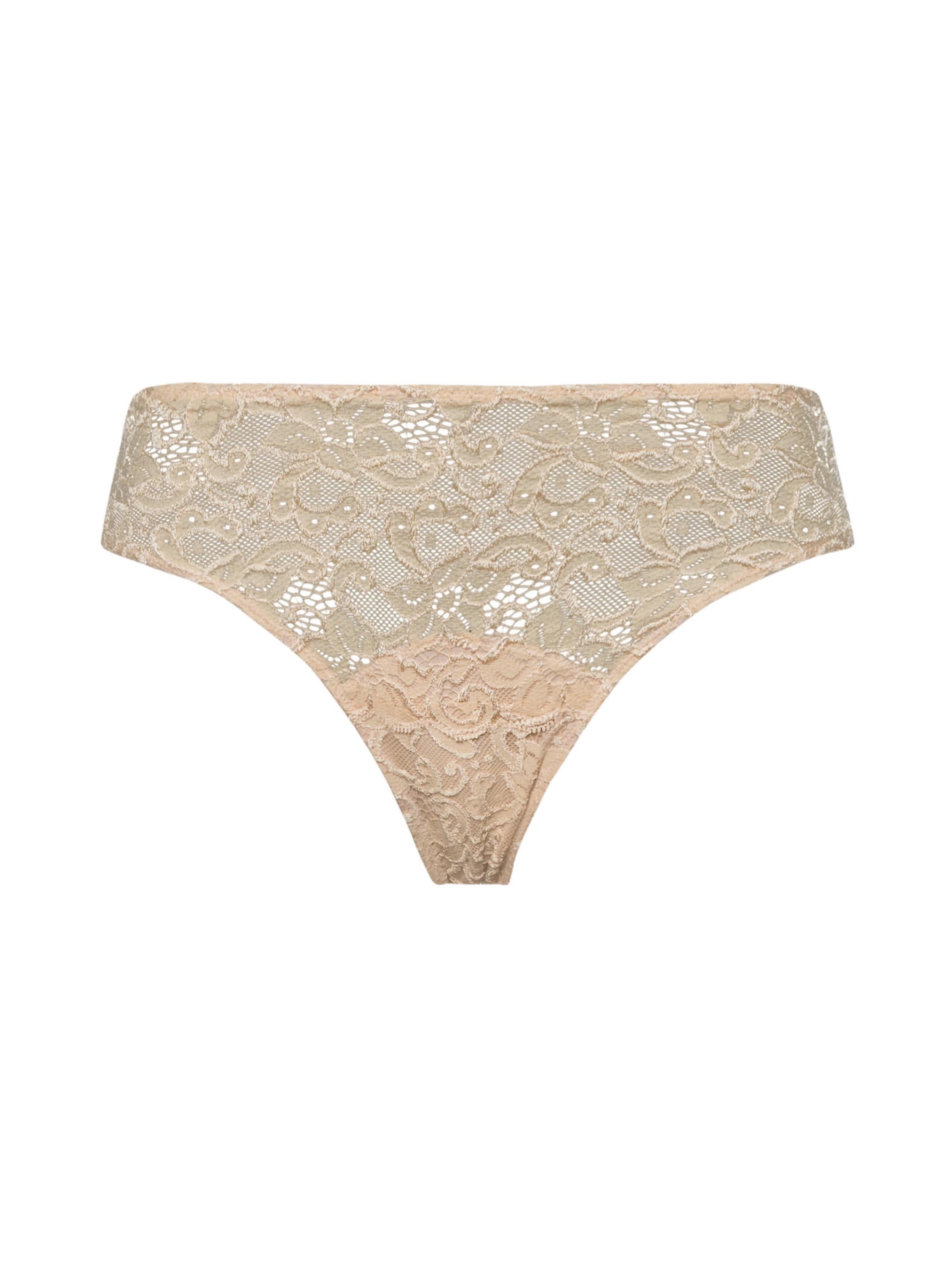 Slip ' Moments ' Hanro en beige : devant