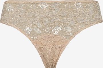 Slip ' Moments ' Hanro en beige : devant