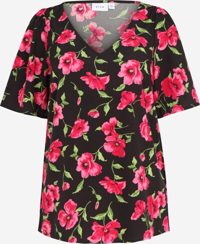 Vila Tall Bluse 'EASY' in grün / rosa / cranberry / schwarz, Produktansicht
