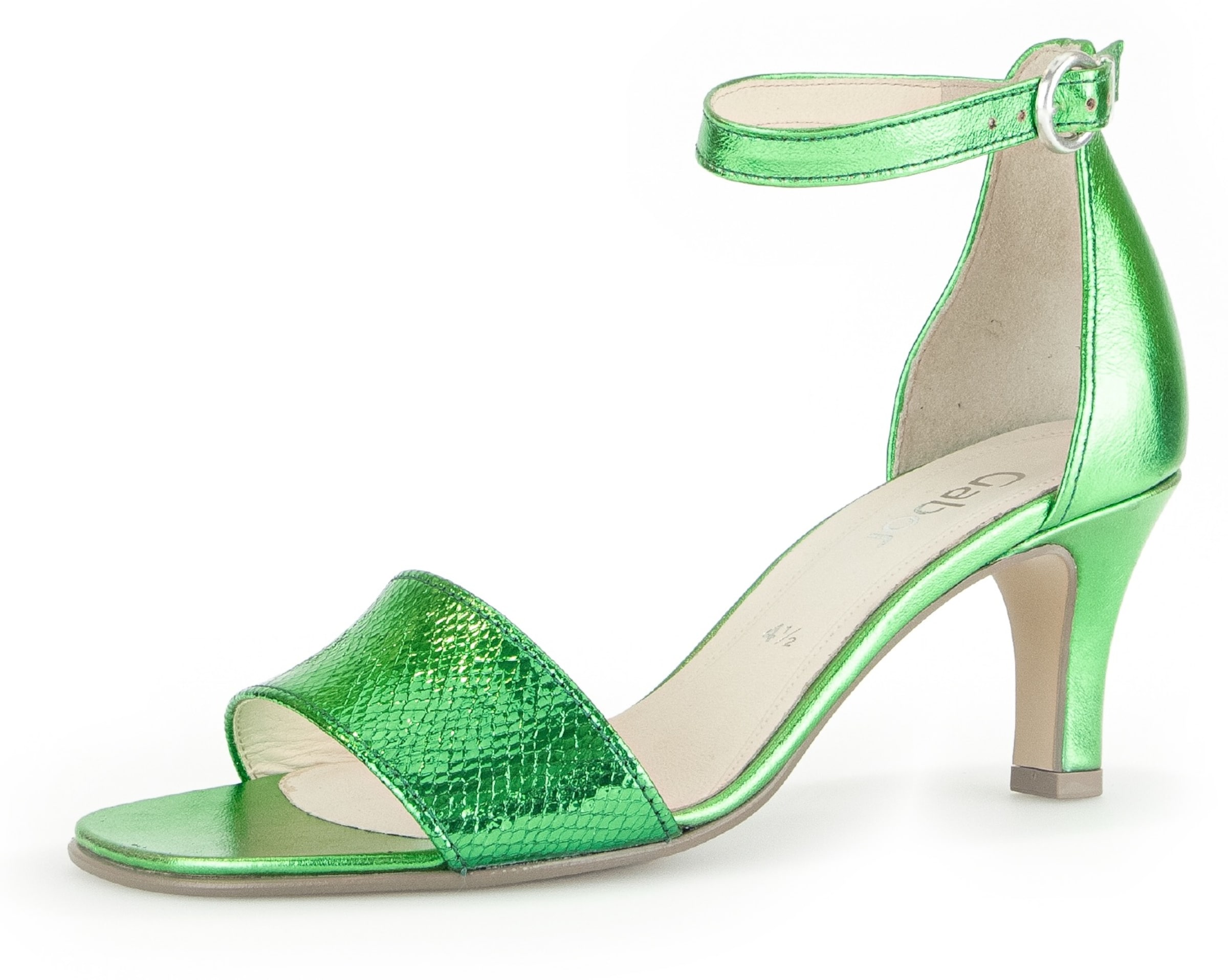 Sandalo con cinturino GABOR di colore verde erba, Visualizzazione prodotti