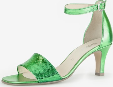 GABOR Strap Sandals in Green: front