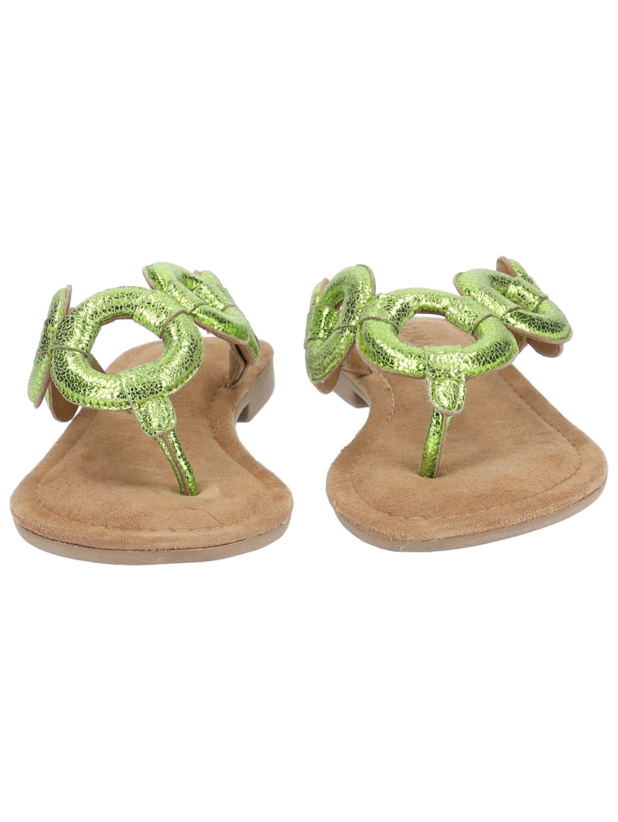 Tongs LAZAMANI en vert