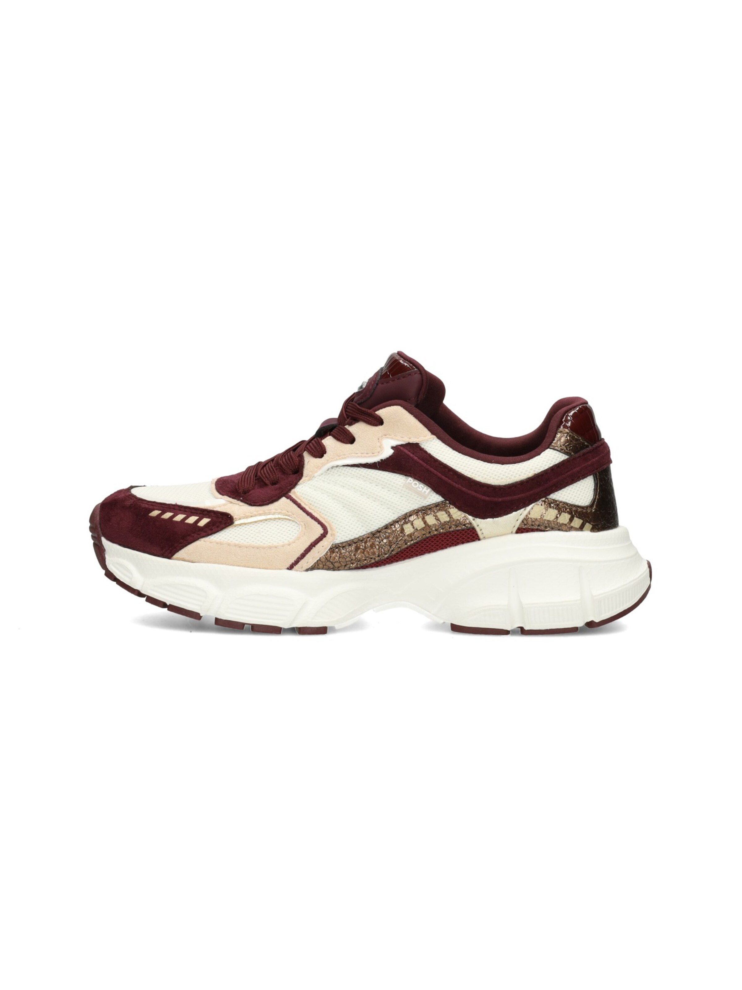 Baskets basses 'LISE' POSH by Poelman en beige : devant