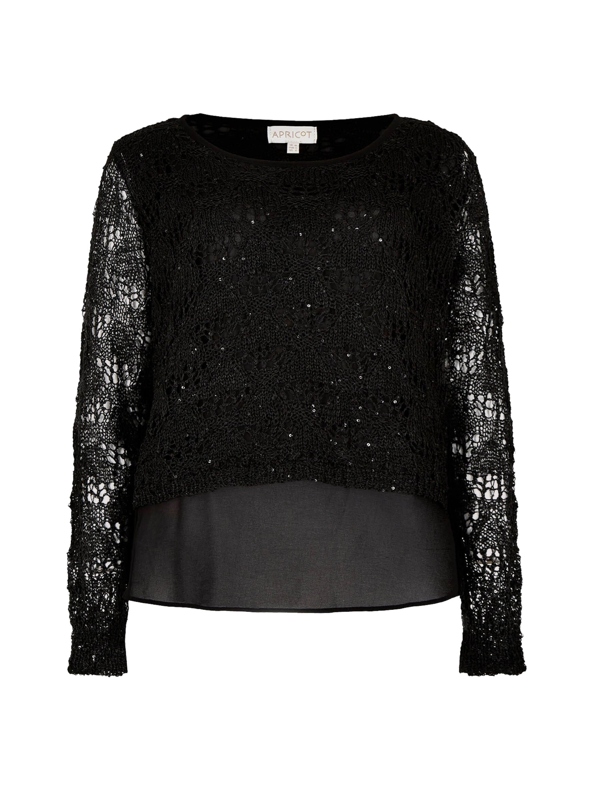 Apricot Top in Schwarz: Vorderseite