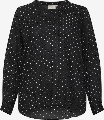 KAFFE CURVEBluza 'Joy' - crna boja: prednji dio