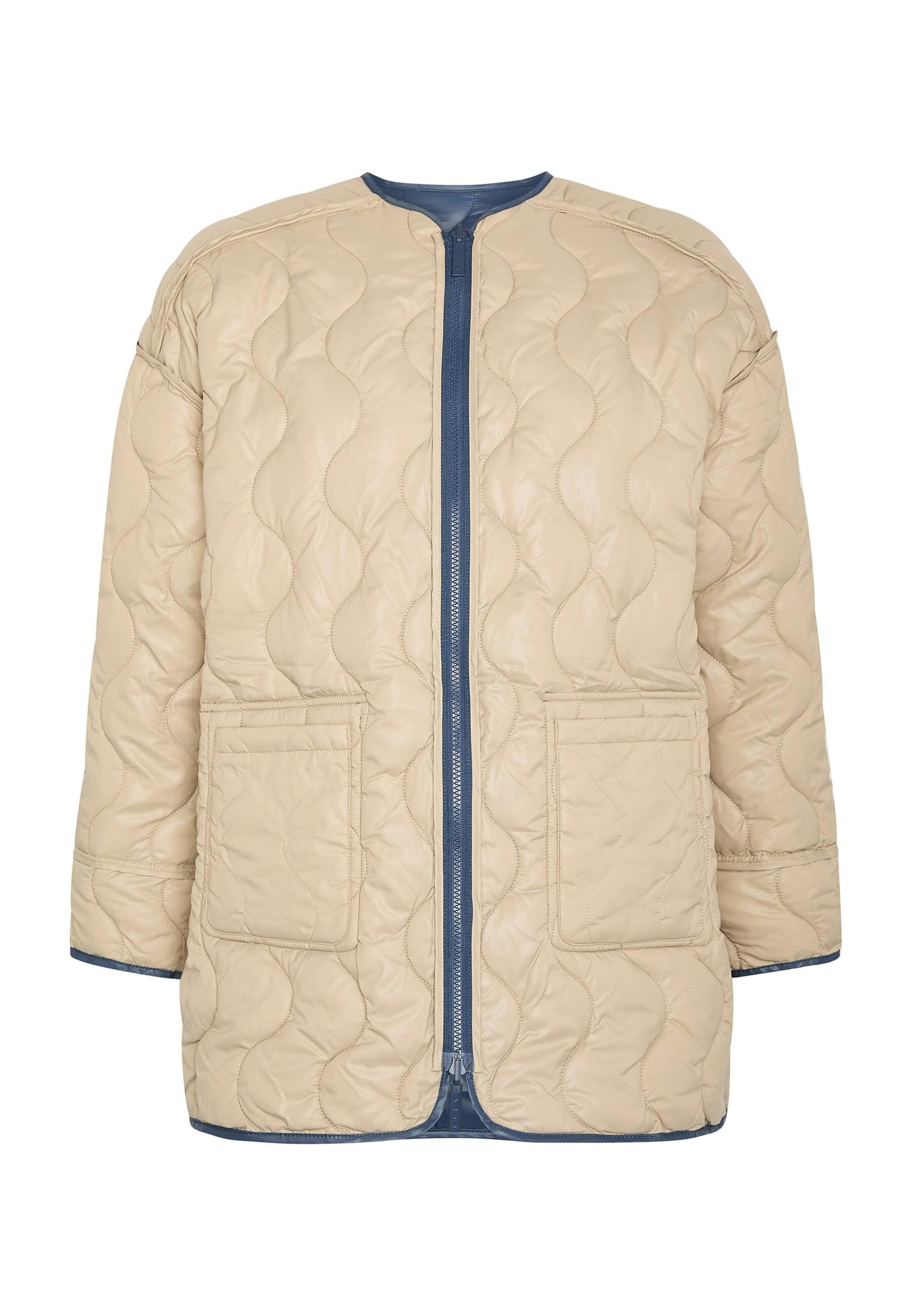 Born Living Yoga Jacke 'Yasu' in Beige: Vorderseite