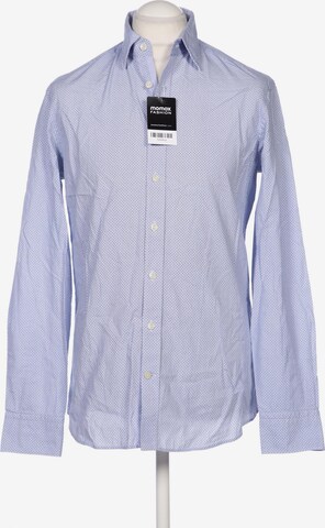 Hackett London Button Up Shirt in M in Blue: front