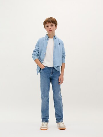 Scalpers Regular Fit Alpha Bd Shirt Kids ' ' in Blau