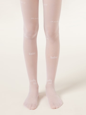 CALZEDONIA Strumpfhose in Weiß: Vorderseite