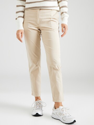 Regular Pantalon chino Marks & Spencer en beige : devant