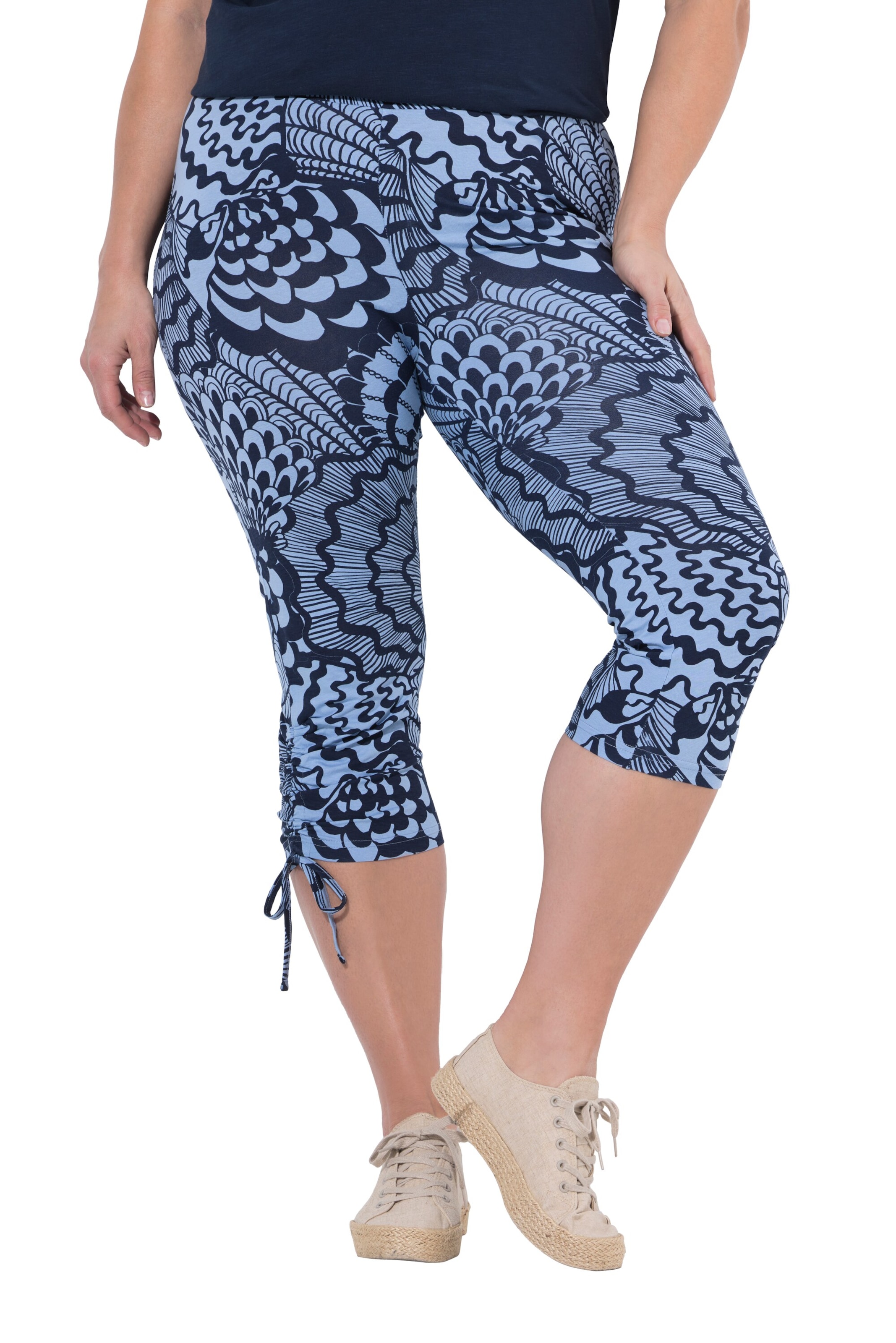 Ulla Popken Skinny Leggings in Blauw: voorkant