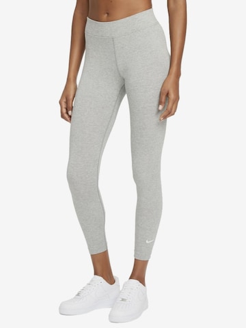 NIKE Skinny Leggings in Grey: front