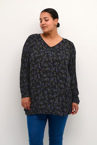 KAFFE CURVE Blouse 'Cami' in Black: front