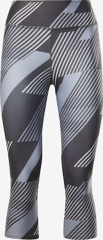Reebok Skinny Sportovní kalhoty – šedá: přední strana