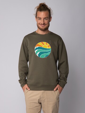 Felpa 'Summer Sun' di Watapparel in verde