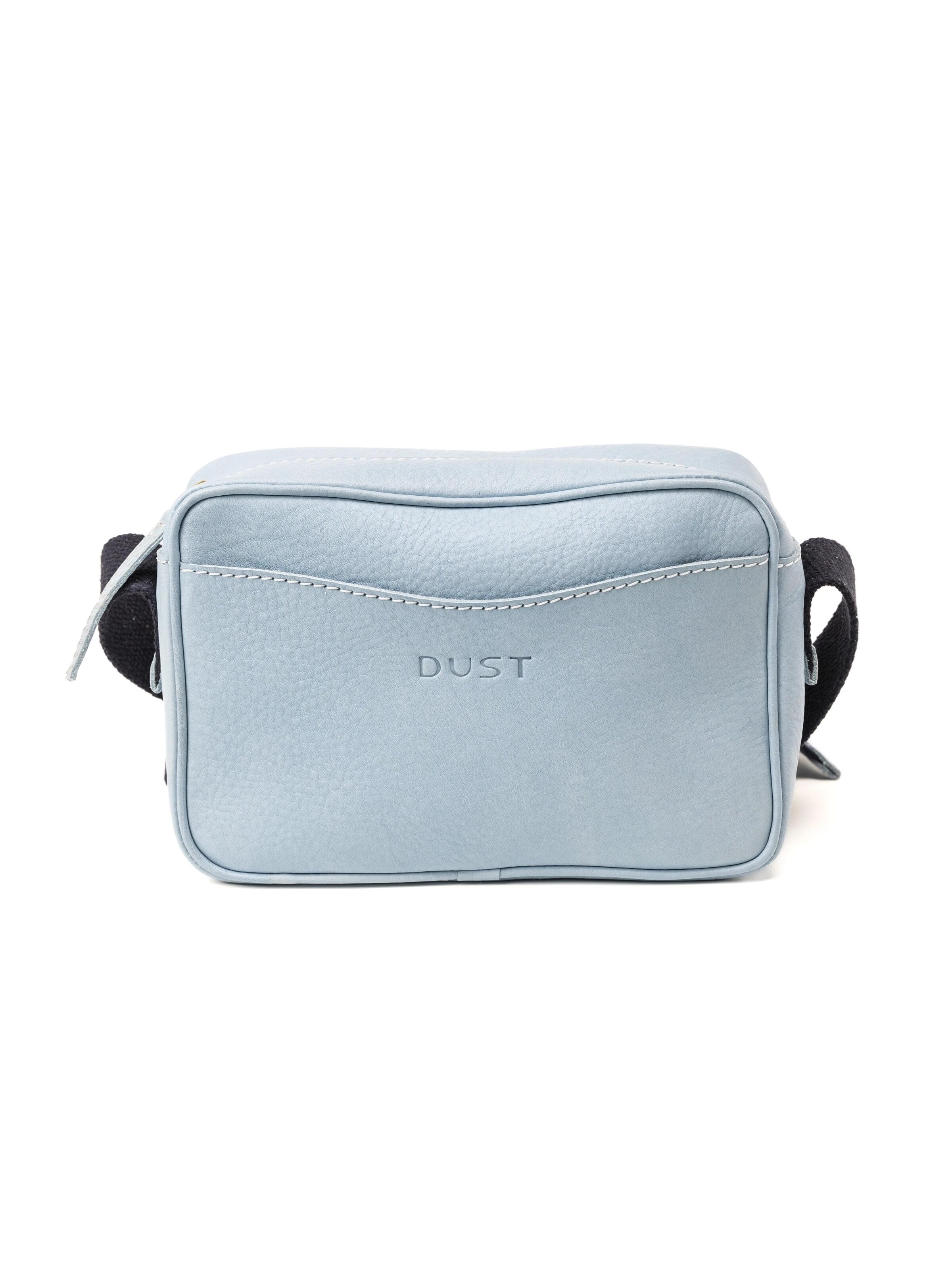 THE DUST COMPANY Crossbody Bag 'Leather Crossbody Light Blue The Sausalito Collection' in Blue: front