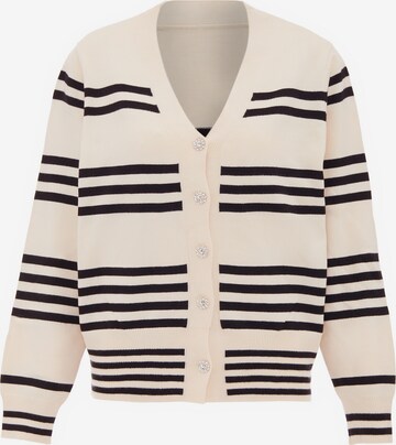 Cardigan ZITHA en beige : devant