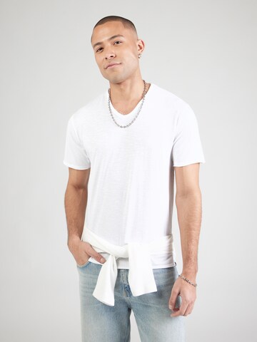 Dstrezzed Μπλουζάκι 'The Stewart' σε λευκό: μπροστά