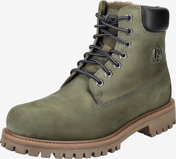bugatti Schnürboots in Grün: Vorderseite