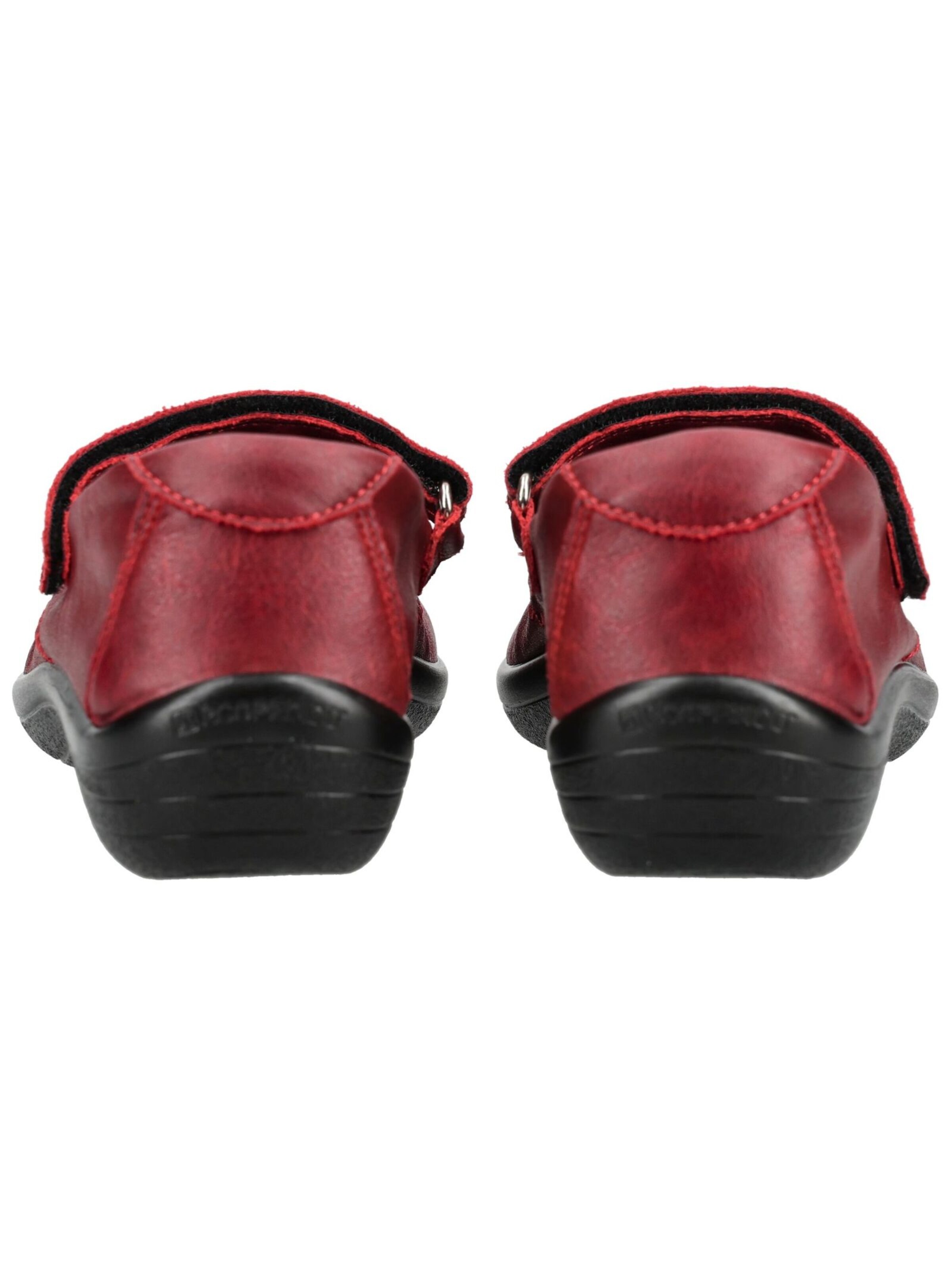 Arcopedico Ballet Flats with Strap in Red