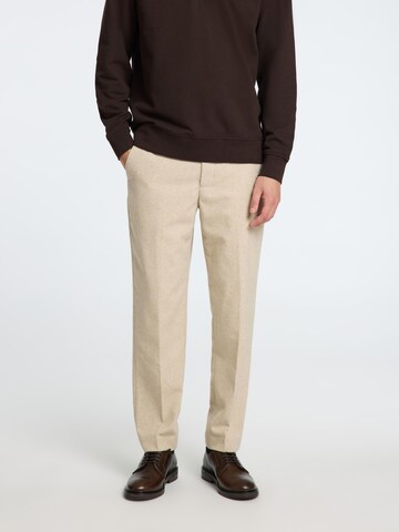 SELECTED Regular Trousers with creases '196 ' in Grey: front