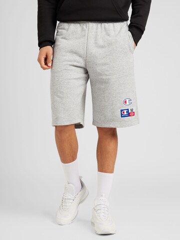 Champion Authentic Athletic Apparel - Loosefit Calças em cinzento: frente