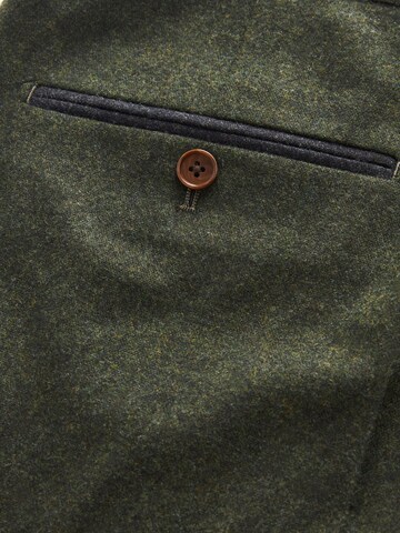 Coupe slim Pantalon à plis Next en vert