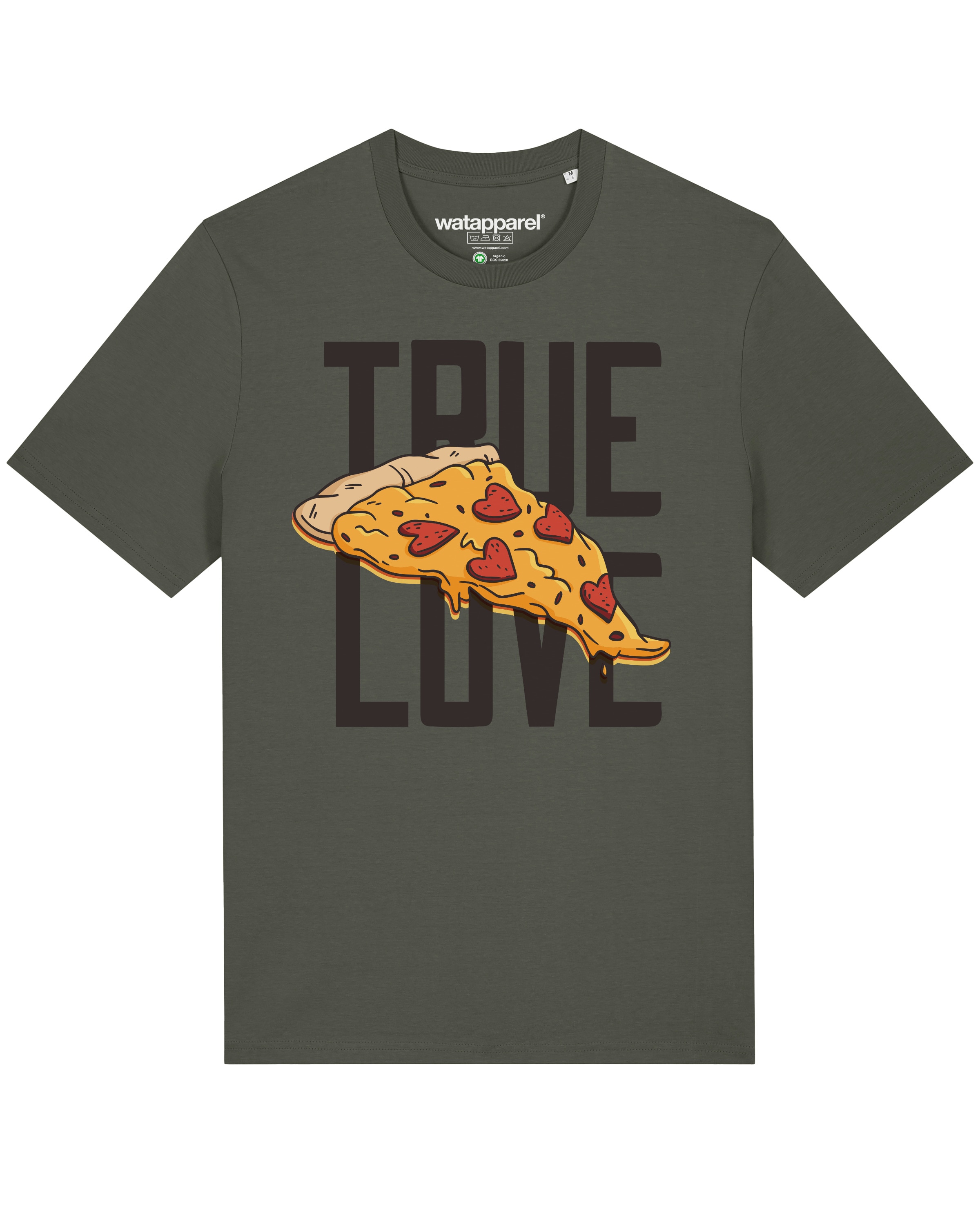 Maglietta ' True Love ' di Watapparel in verde: frontale