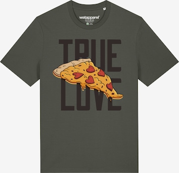 Maglietta ' True Love ' di Watapparel in verde: frontale
