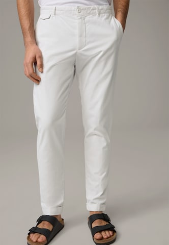 STRELLSON Loose fit Pants 'Luc' in White: front