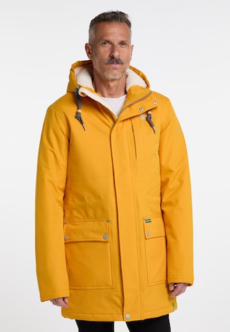 Schmuddelwedda Winter Parka in Yellow: front