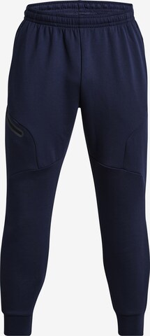 UNDER ARMOUR Tapered Workout Pants in Blue: front