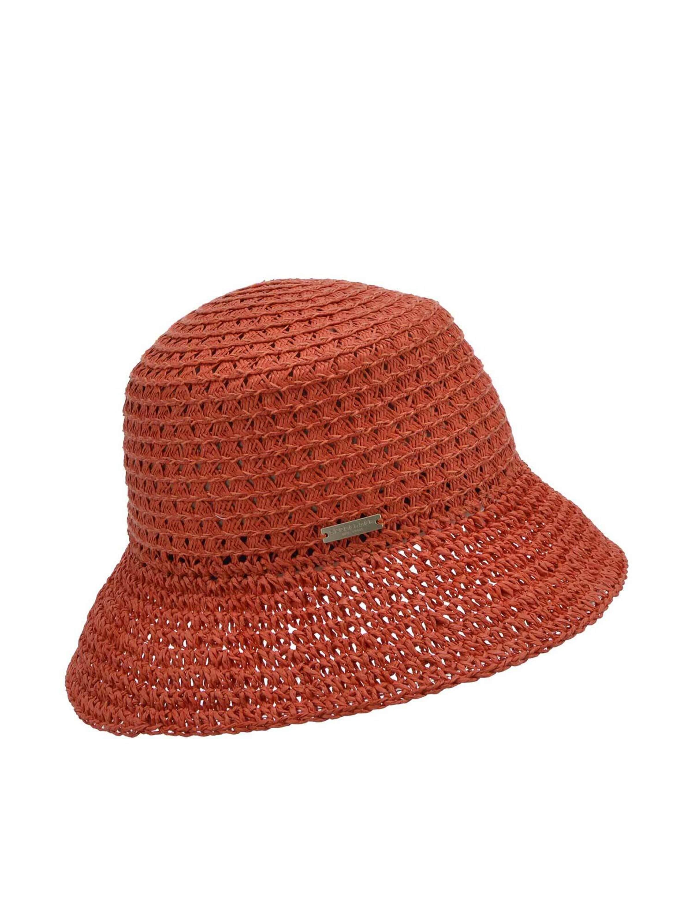 Seeberger Hat 'Hut' in Orange: front