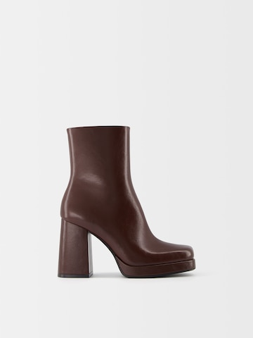 Bottines Bershka en marron