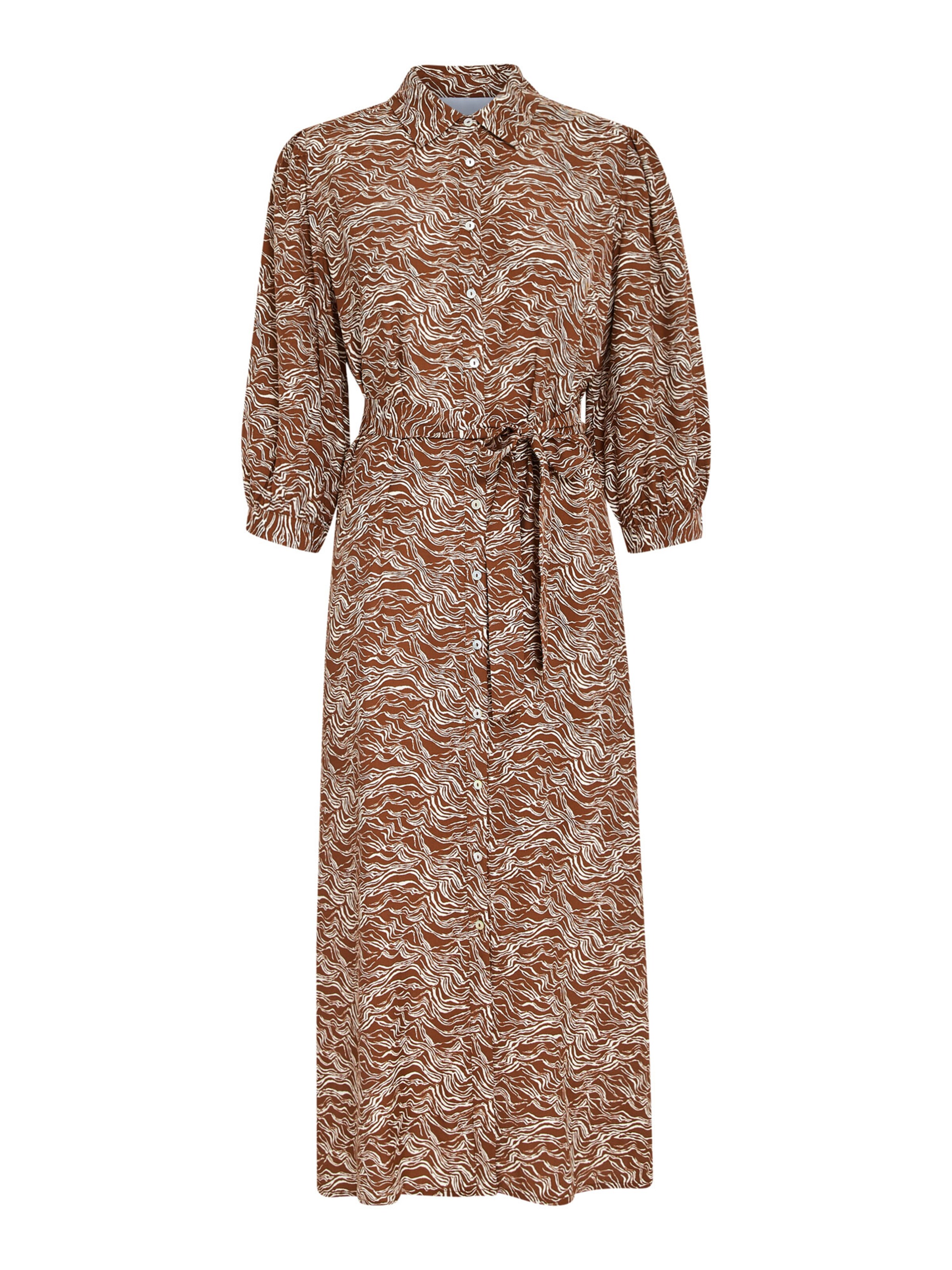 minus Sukienka koszulowa 'Lavena' w kolorze brązowy: przód