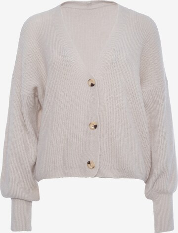 Decay Knit Cardigan in Beige: front