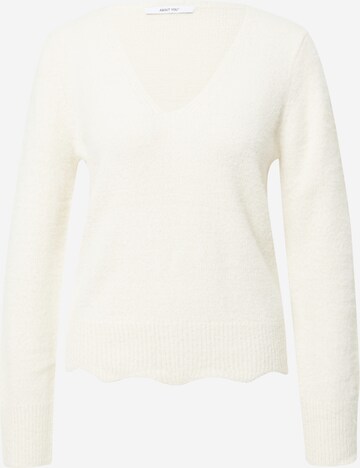 ABOUT YOU Pullover 'Inge' i beige: forside