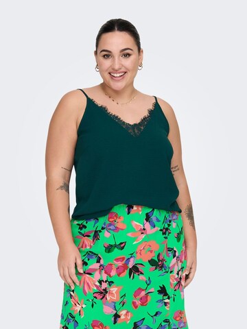 ONLY Carmakoma Top in Groen: voorkant