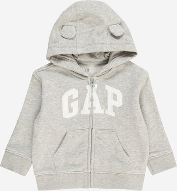 GAP Zip-Up Hoodie in Grey: front