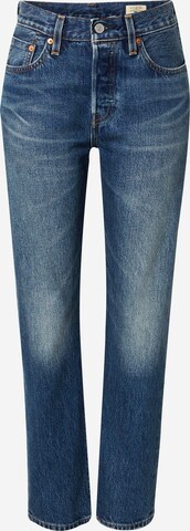 LEVI'S ® Jeans '501® Levi's® Original 150th Birthday Selvedge' in Blauw: voorkant