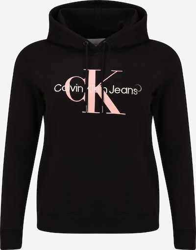 Bluză de molton Calvin Klein Jeans Curve pe roz / negru / alb, Vizualizare produs
