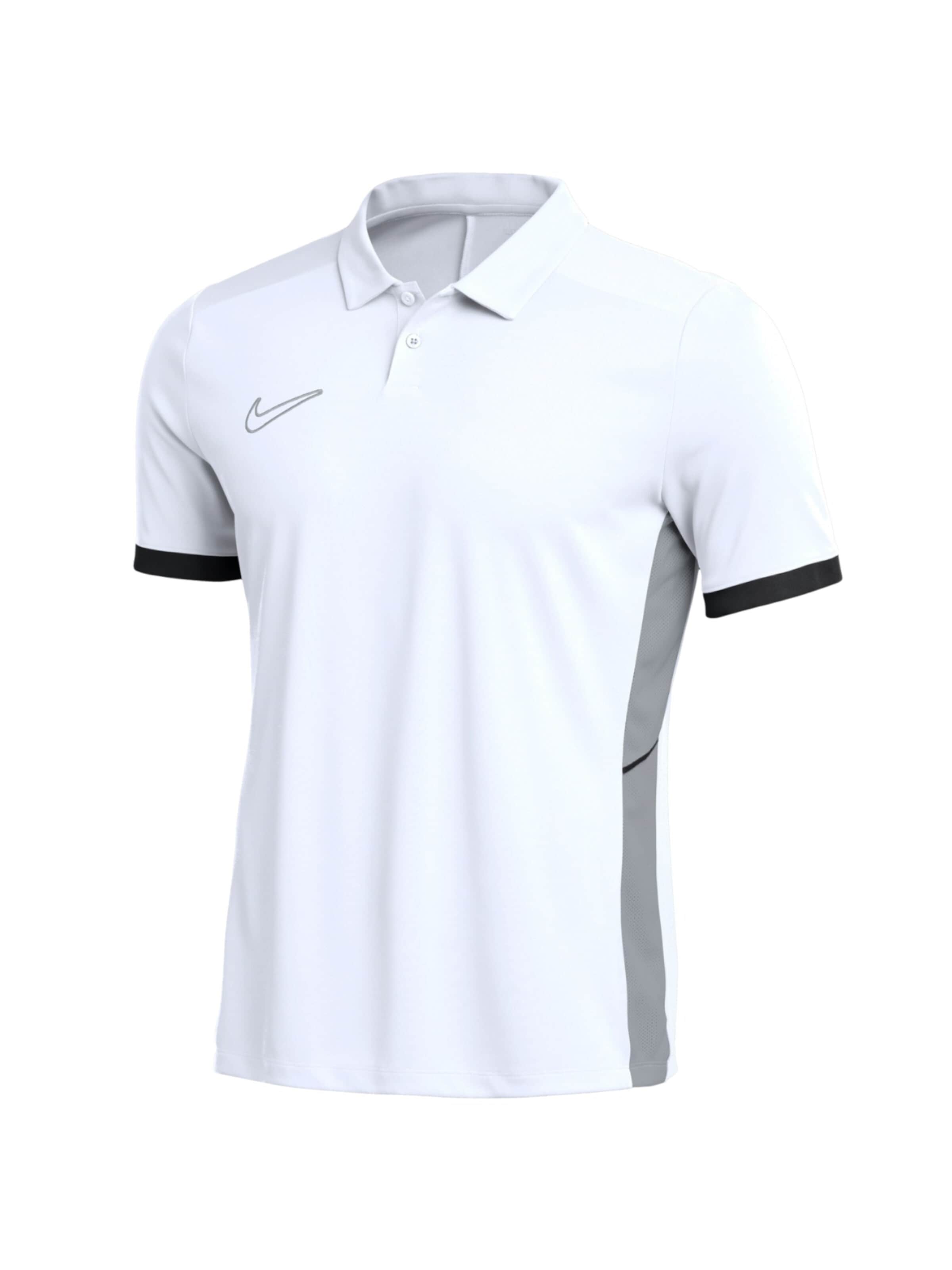 NIKE Shirt 'Nike Dri-Fit Academy 25 SS Polo' in White: front
