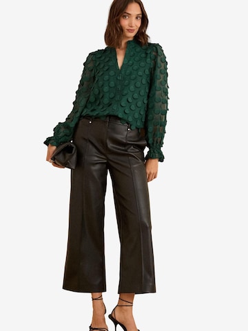 love & roses - Blusa em verde: frente