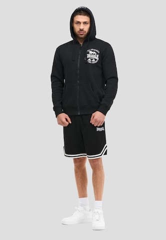 LONSDALE - Sudadera con cremallera 'Seghill' en negro