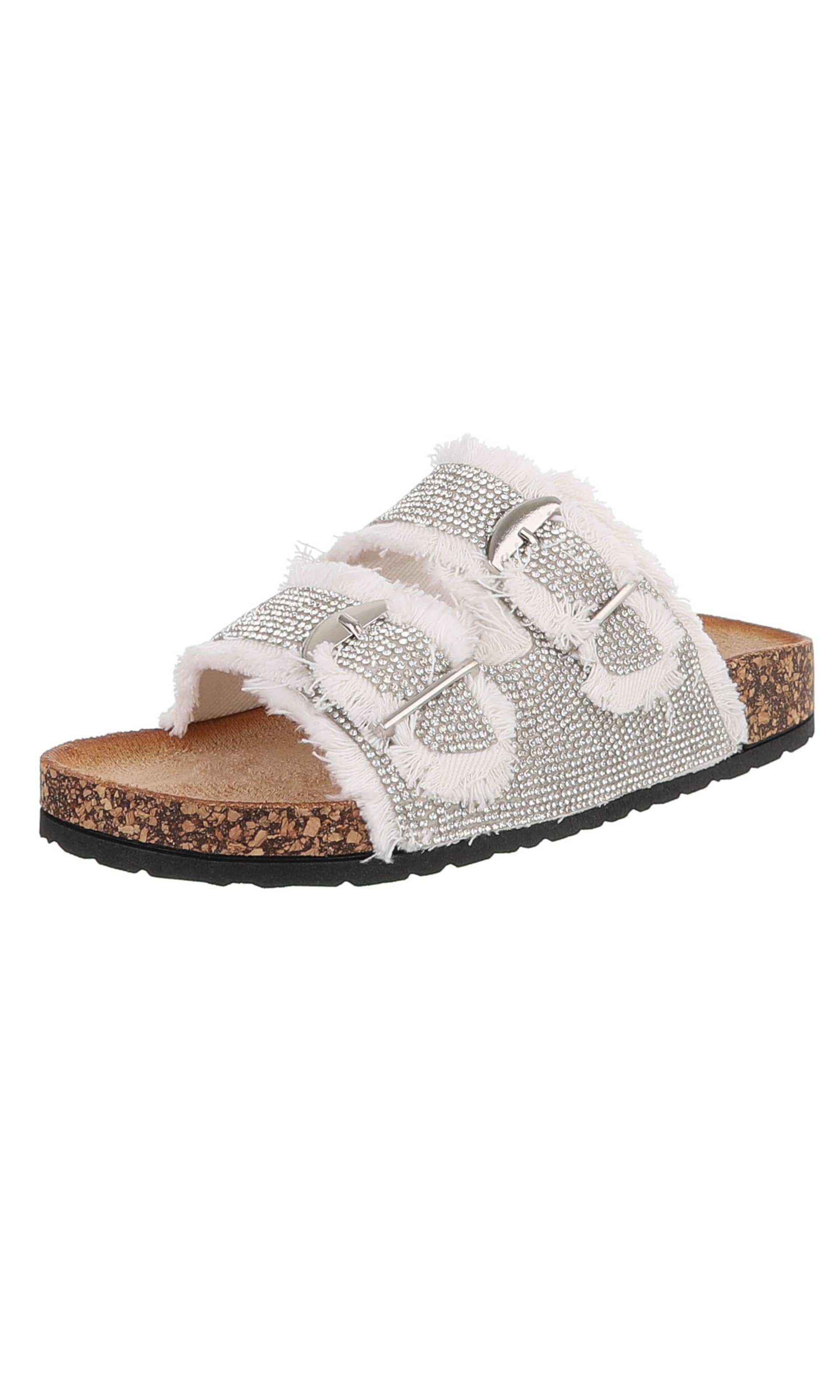 Ital-Design Mules in White: front