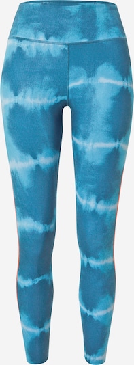 NIKE Pantalon de sport en bleu clair / pétrole / orange / blanc, Vue avec produit