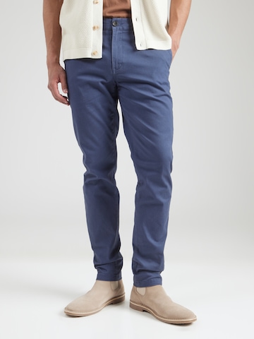 SCOTCH & SODA Slimfit Chino 'Seasonal Core - Mott' in Blauw: voorkant