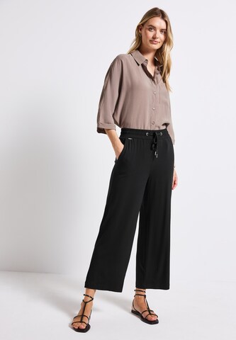 STREET ONE Loose fit Pants 'Emee' in Black
