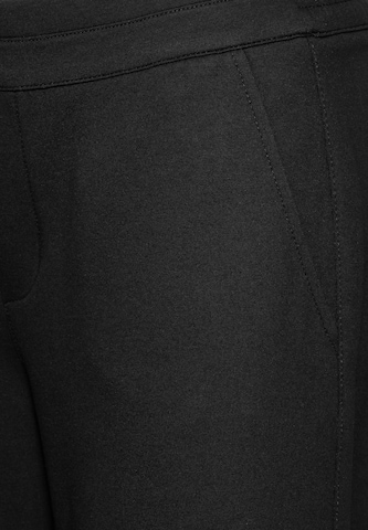 STREET ONE Wide Leg Hose in Schwarz