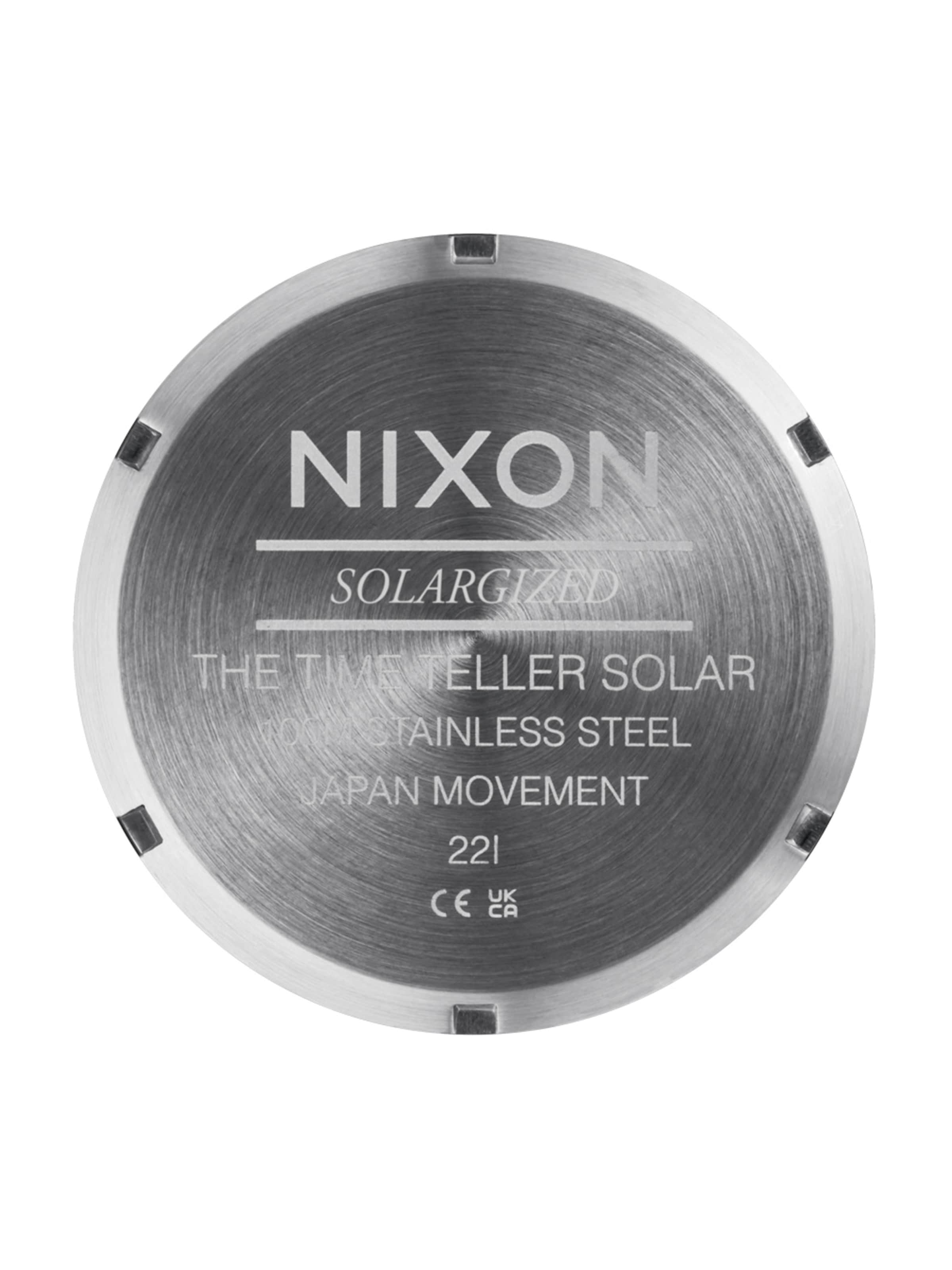 Nixon - Relógios analógicos 'Time Teller Solar' em prata